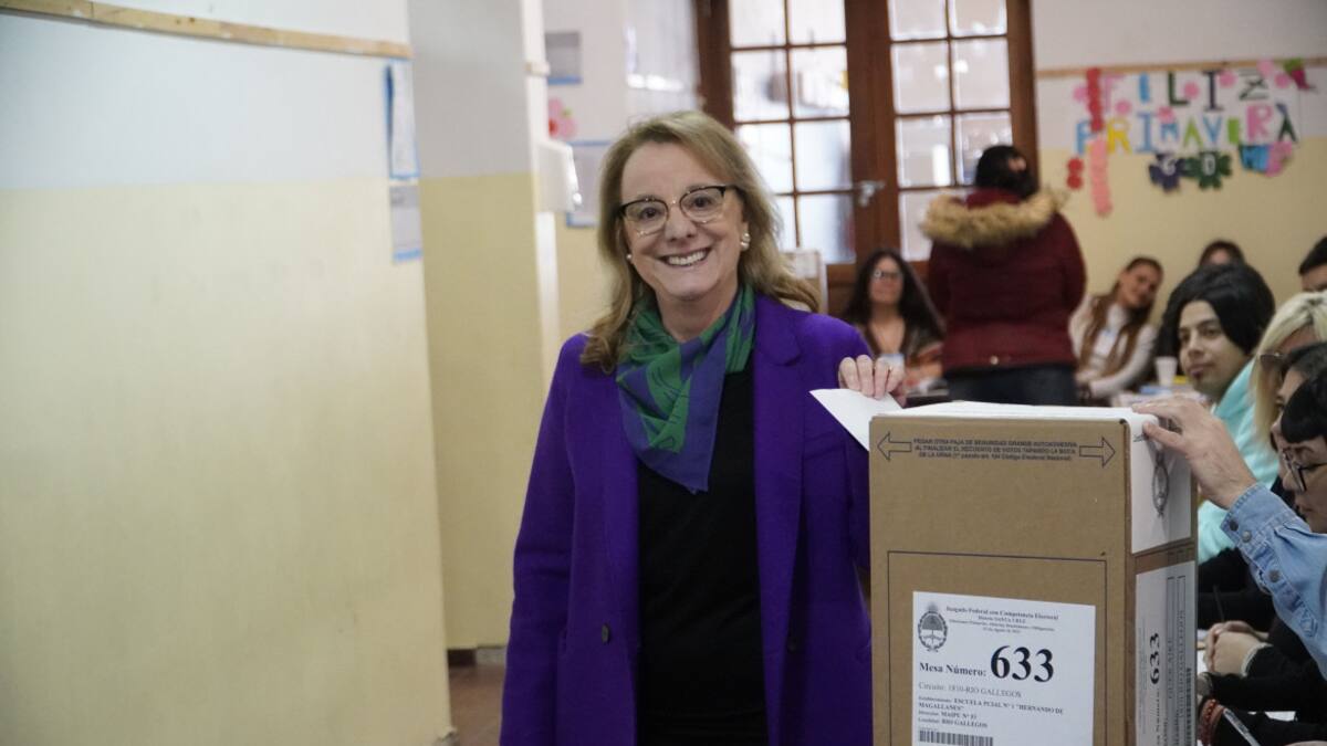 Votó Alicia Kirchner en Santa Cruz. Foto: Télam.