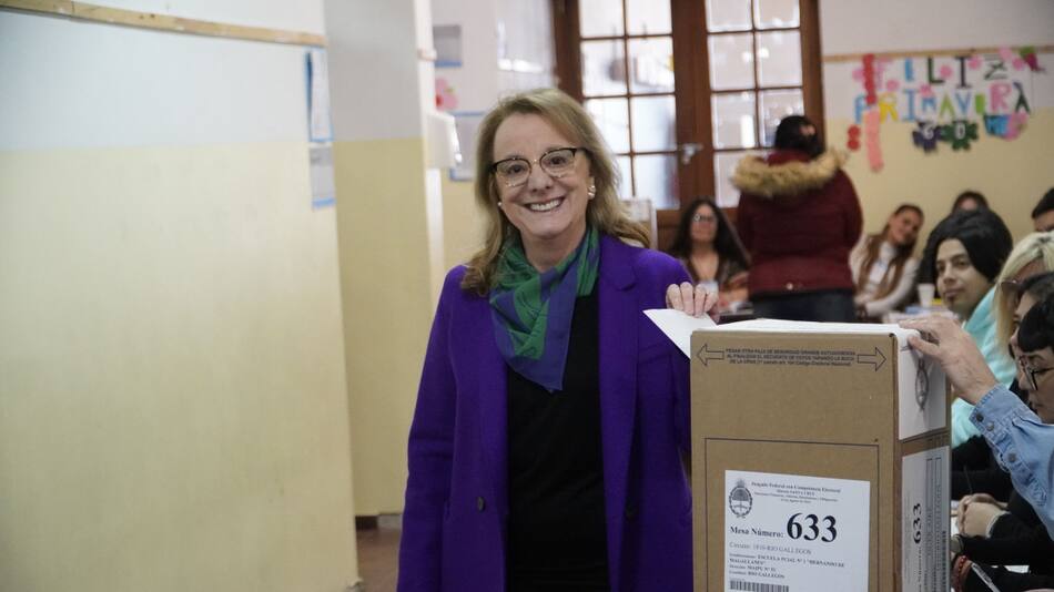 Votó Alicia Kirchner en Santa Cruz. Foto: Télam.