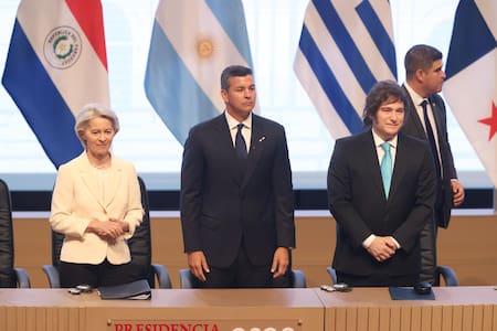 Javier Milei en la firma de acuerdo entre Mercosur y Unión Europea.