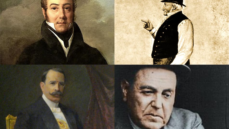 San Martín, Rosas, Figueroa Alcorta e Yrigoyen