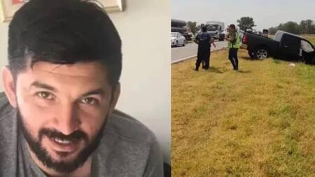 Michael Díaz, accidente de tránsito. Foto: Télam y redes sociales