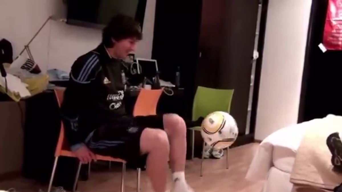 Video inédito de Lionel Messi en Sudáfrica 2010.