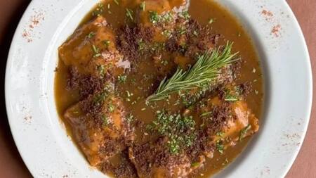 Ravioles de asado, su plato estrella