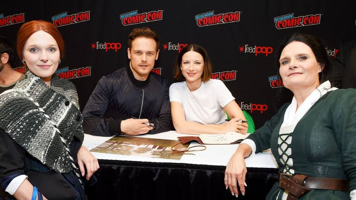 Recuerdos de Outlander en distintas convenciones. Foto @outlander_starz