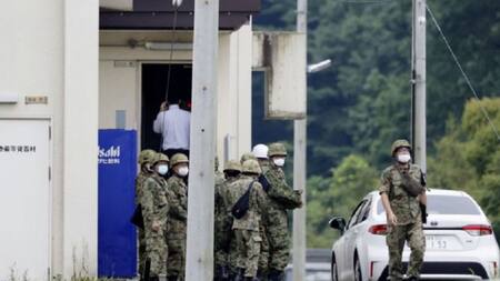 Regimiento del ejército de Japón. Foto: NA.