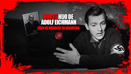 Horst, hijo de Adolf Eichmann, líder de neonazis en Argentina. Foto: 26 Historia/Canal 26.