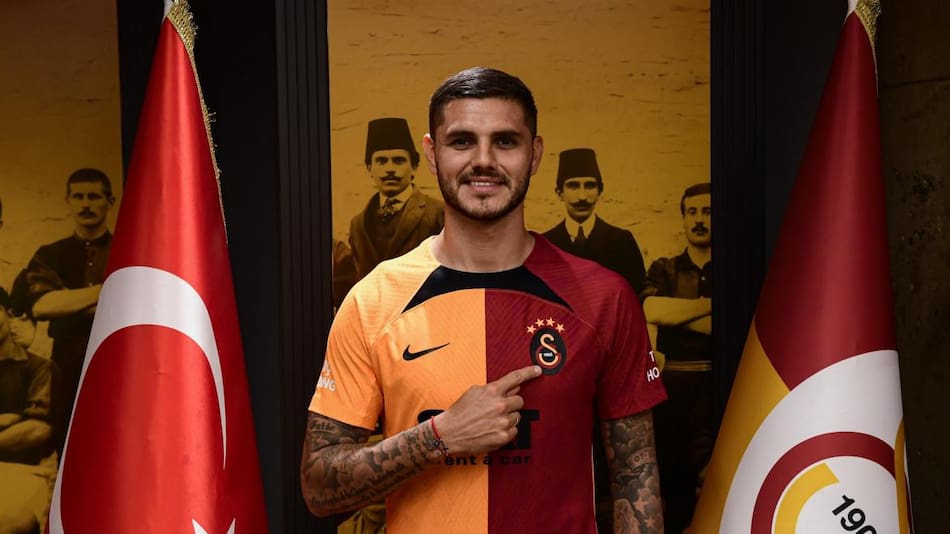 Mauro Icardi con la camiseta del Galatasaray. Foto: EFE.
