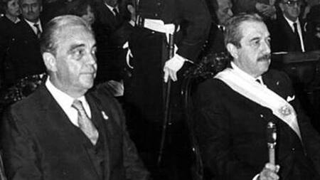 Víctor Martínez y Raul Alfonsin