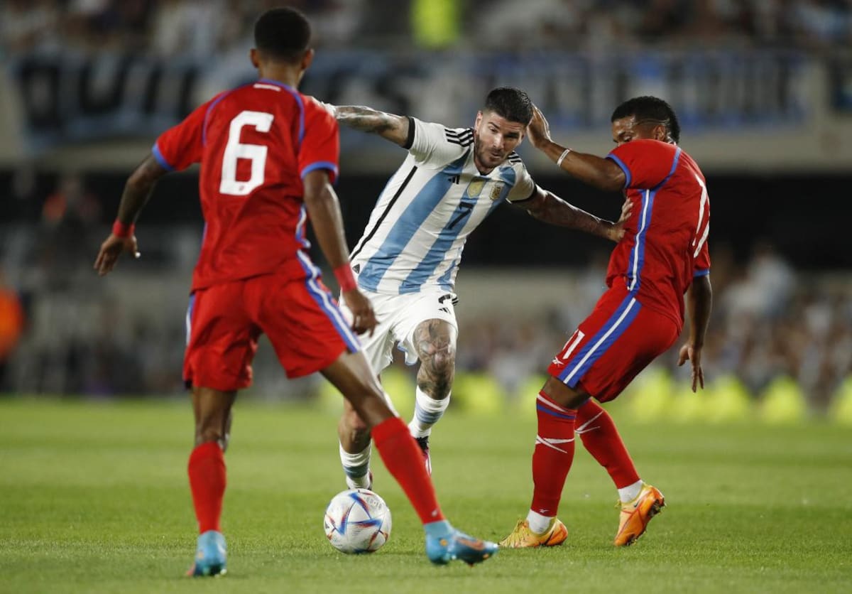 Rodrigo De Paul, Selección Argentina vs Panamá. Foto: REUTERS