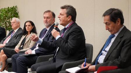 Sergio Massa en el BID. Foto: Prensa.