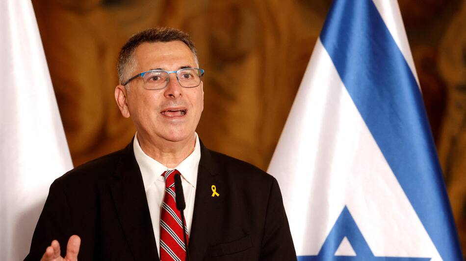 Gideon Saar, ministro de Exteriores de Israel. Foto: Reuters.