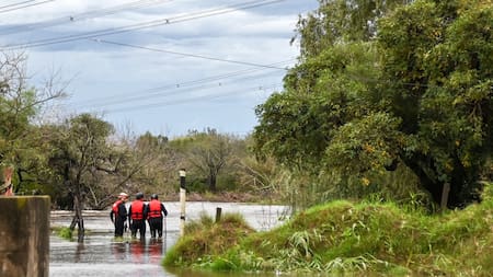 Inundaciones en Buenos Aires. Foto: Prensa Min. Defensa