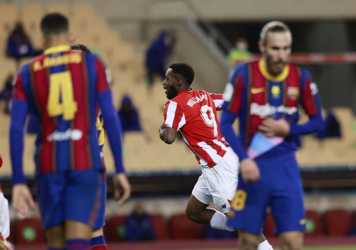 Barcelona vs. Athletic Bilbao, fútbol español. Foto Reuters