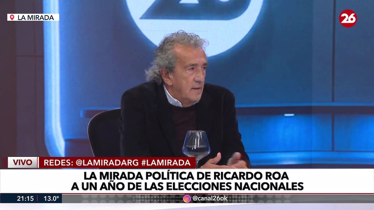 Ricardo Roa en La Mirada, con Javier García: “El candidato contra Javier Milei va a salir del peronismo”
