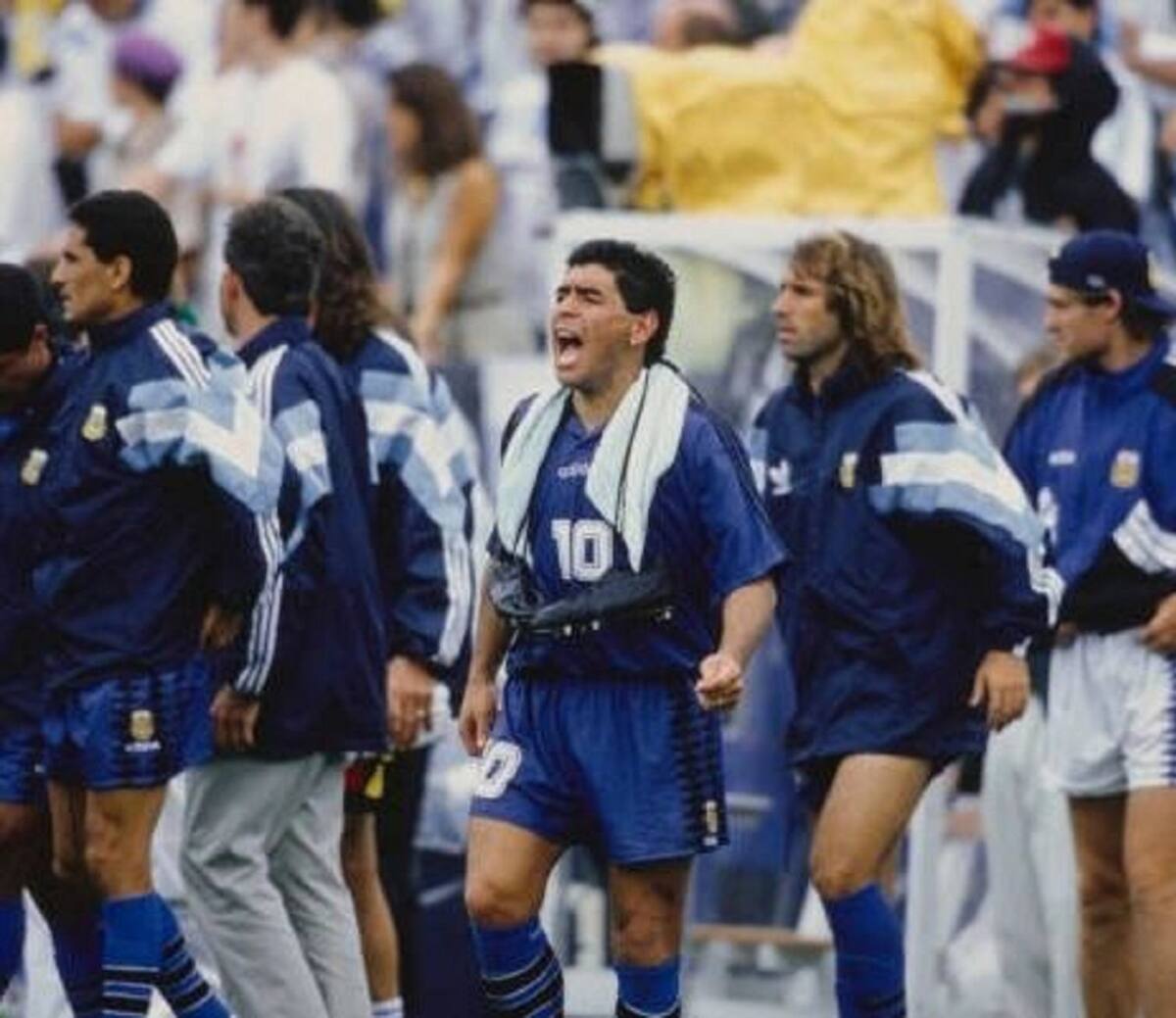 El último gol de Maradona con Argentina en un Mundial. Foto: Instagram @pelusadelanadaalagloria