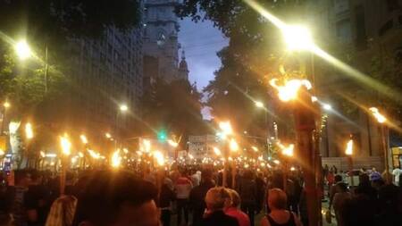 Marcha de las antorchas contra el tarifazo
