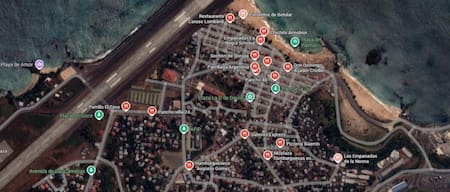 El mapa de Annobon, la isla africana que pide ayuda a Argentina. Foto Google Maps