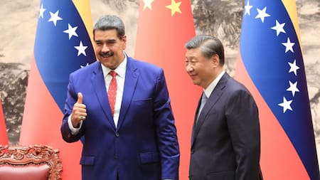 Nicolás Maduro, presidente de Venezuela, y Xi Jinping, presidente de China. Foto: Reuters.
