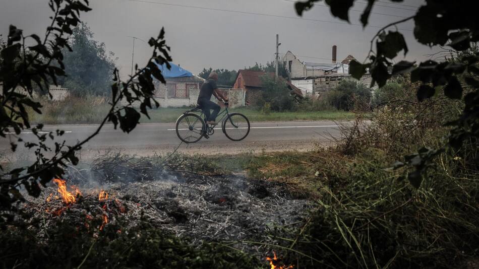 Guerra en Ucrania, bombardeo. Foto: EFE