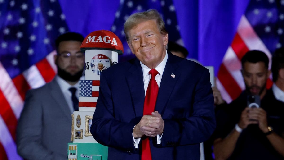 Donald Trump festejó su cumpleaños número 78. Foto: Reuters