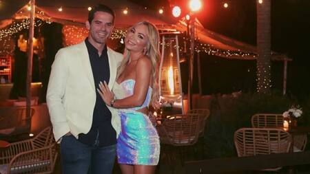 Fernando Gago y Verónica Laffitte. Foto: Redes.