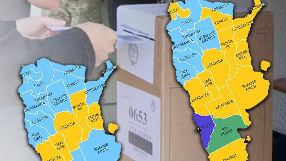 Mapa de Argentina después de las PASO 2021, Infobae