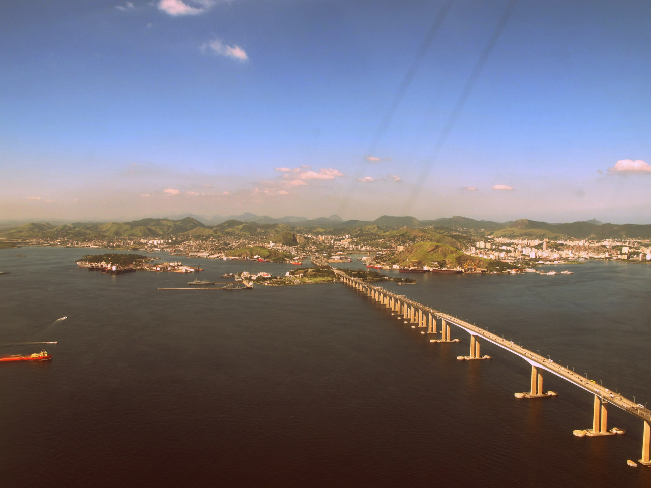 Puente Río-Niterói, en Brasil. Foto: Wikipedia.