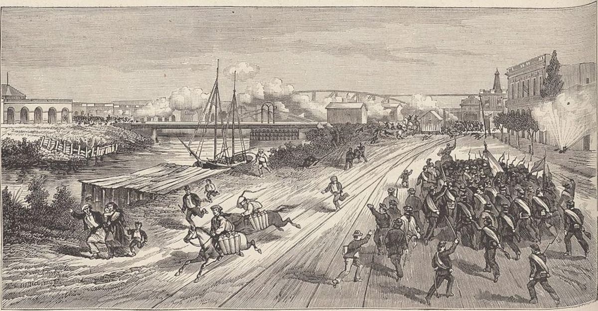 Batalla de Barracas en junio de 1880