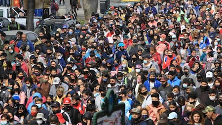 Organizaciones sociales se movilizan al Ministerio de Desarrollo Social, NA