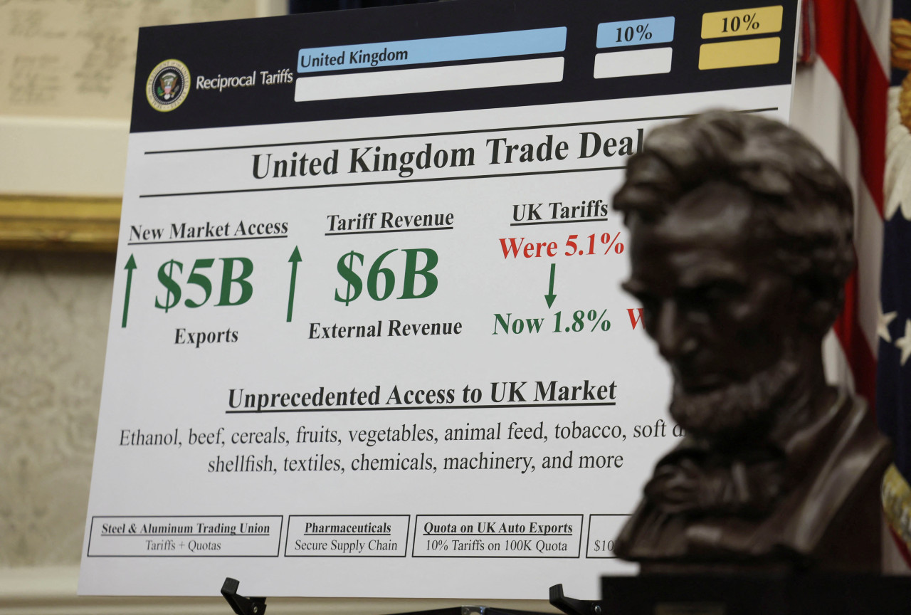 Detalles del acuerdo entre Reino Unido y Estados Unidos. Foto: REUTERS/Leah Millis.