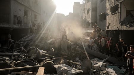 Ataque de Israel en Gaza. Foto: EFE