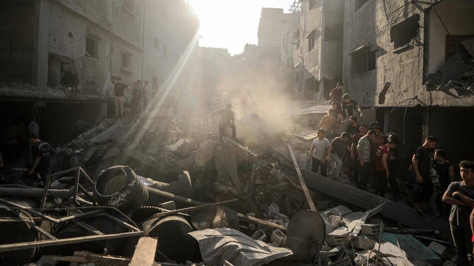 Ataque de Israel en Gaza. Foto: EFE