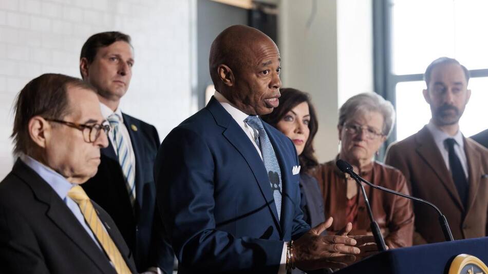 Eric Adams, alcalde de Nueva York. Foto: EFE.