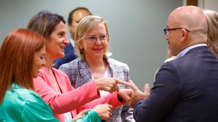 Ministros de Energía de la UE, en la reunión en Bruselas. Foto: EFE.