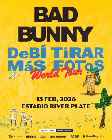 Bad Bunny vuelve a la Argentina. Foto: X @livedaleplay