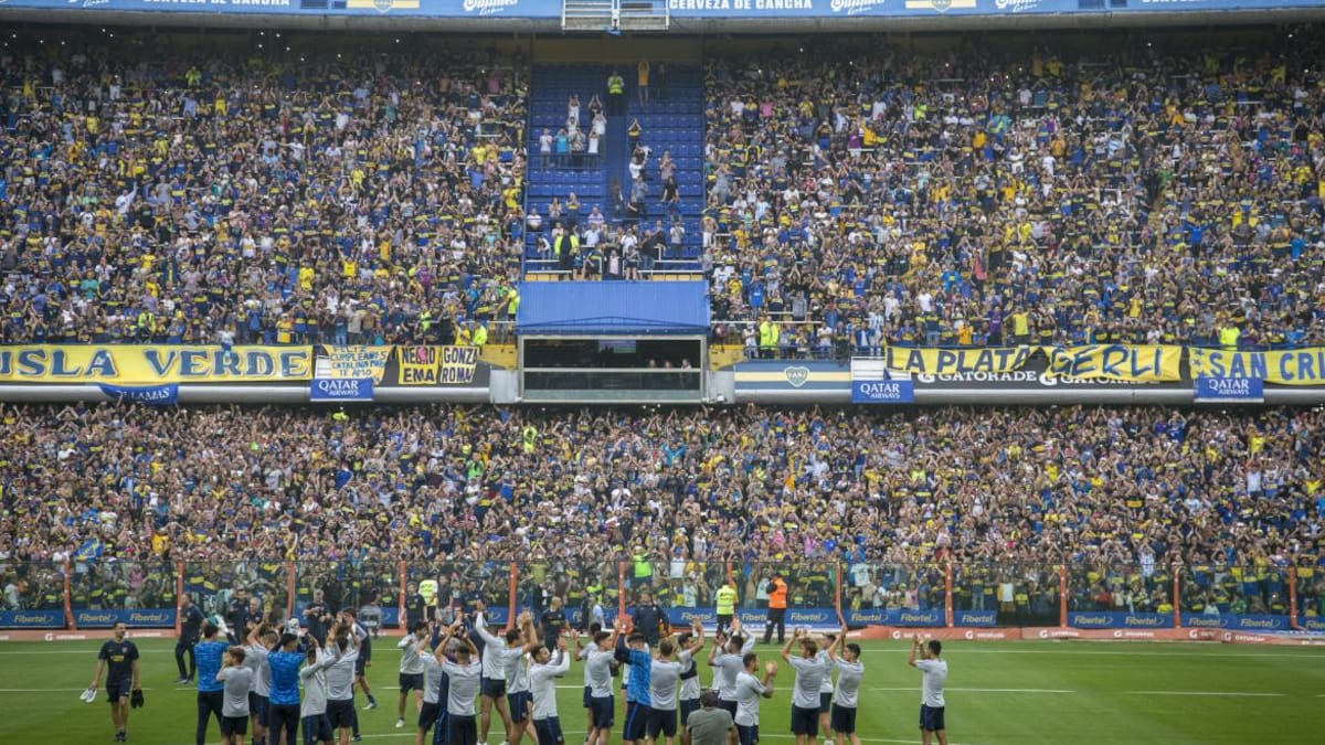 Entrenamiento abierto de Boca en La Bombonera (NA)