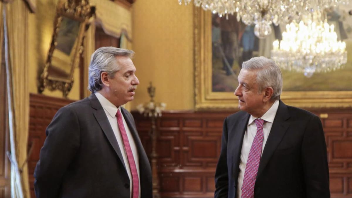 Alberto Fernández y Andres Manuel Lopez Obrador, AGENCIA NA