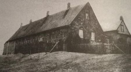 Casa de Luis Vernet en Malvinas, foto de alrededor de 1840