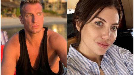 Maxi López y Wanda Nara. Fotos: Instagram.