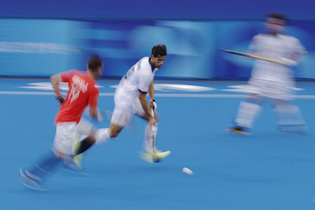 Joaquín Menini, jugador de la Selección española de hockey. Foto: Reuters