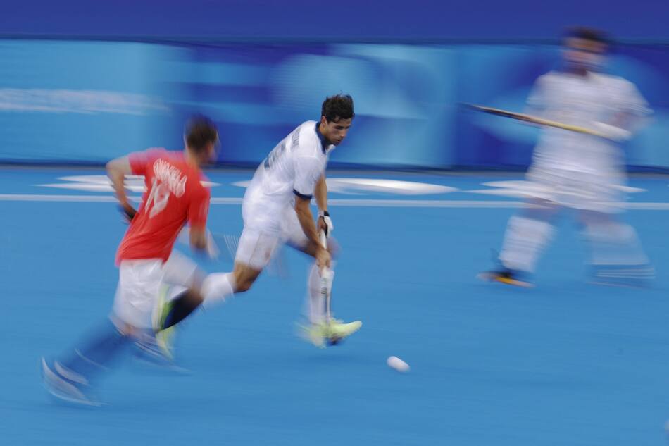 Joaquín Menini, jugador de la Selección española de hockey. Foto: Reuters