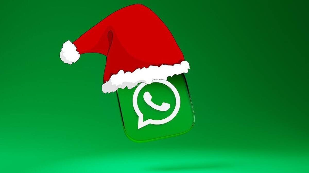 "Modo Navidad" en WhatsApp. Foto: X @aamorenoglz.