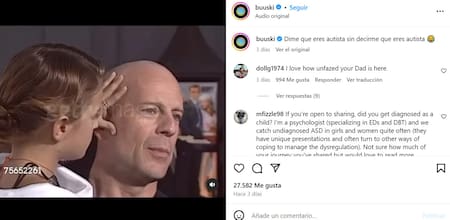 El posteo que compartió la hija de Bruce Willis. Foto: Instagram.