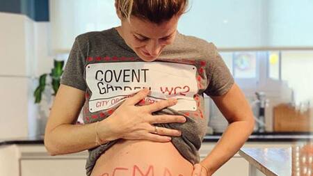 Eugenia Tobal, embarazo