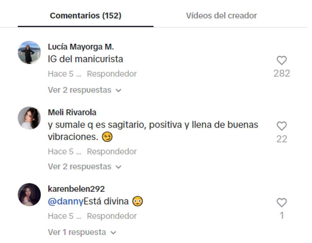 Algunos de los comentarios del video viral de Celia. Foto: Captura de pantalla.