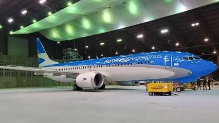 Vuelo de Aerolíneas Argentinas. Foto: NA