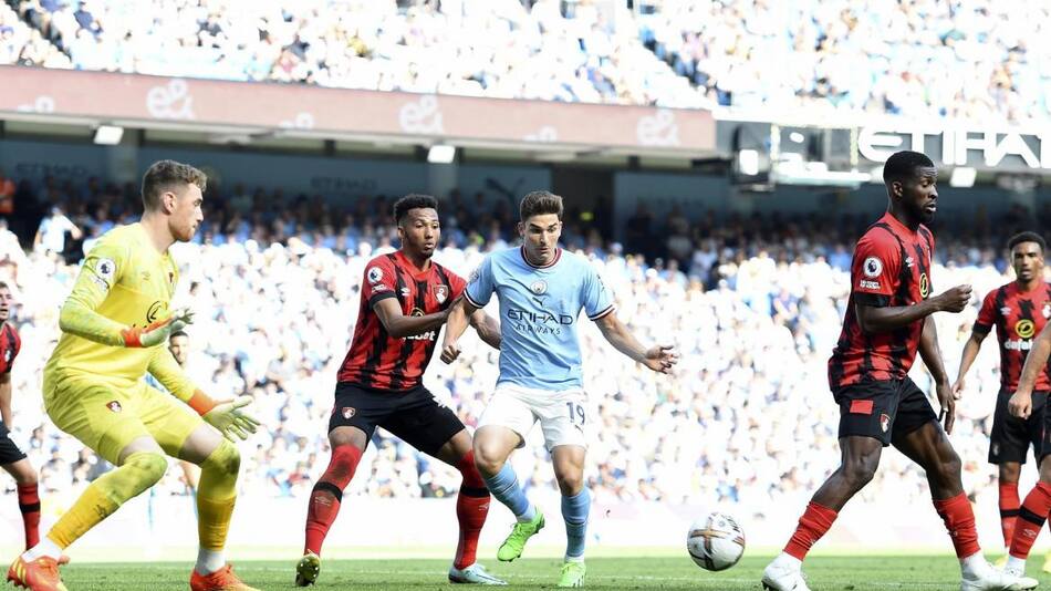 Julián Álvarez, Manchester City. Foto: EFE.