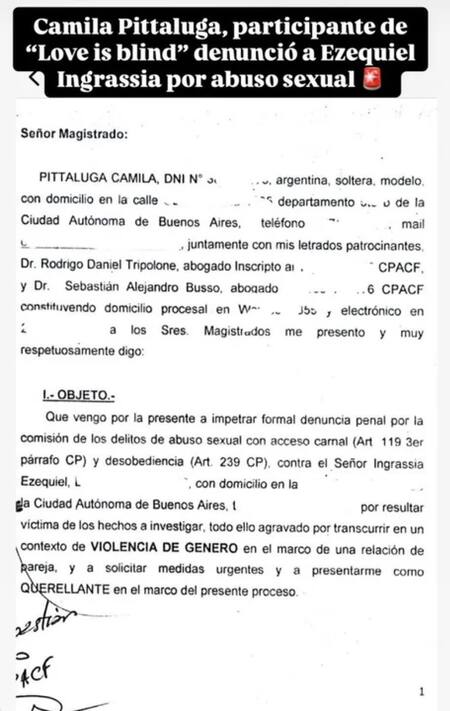 La historia de Estefi Berardi tras la denuncia de Camila Pittaluga a Ezequiel Ingrassia por abuso sexual.