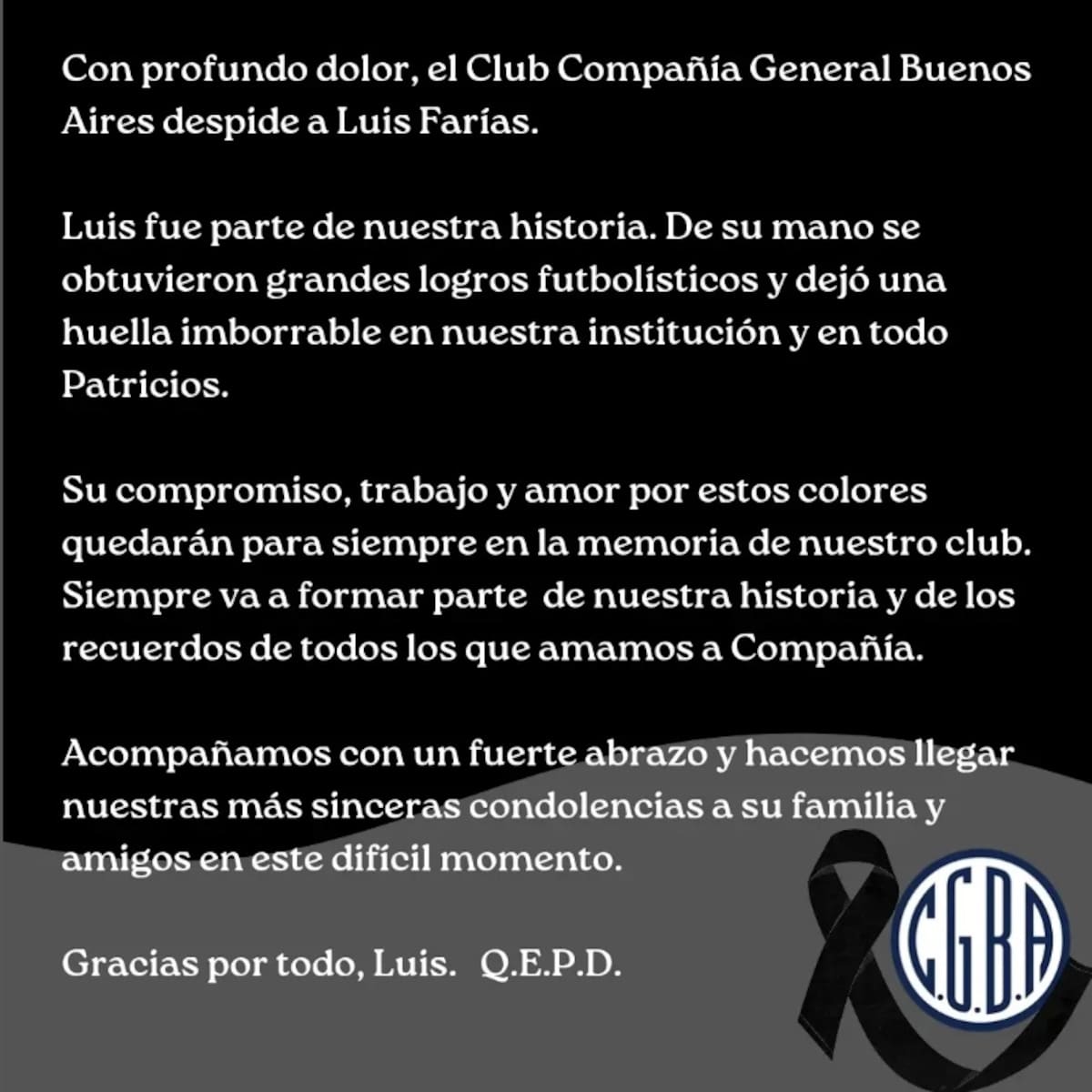 El empresario Luis Farías murió en un accidente de tránsito.