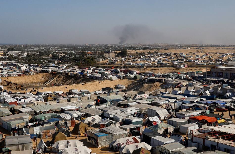 Destrucción en Jan Yunis. Foto: Reuters.